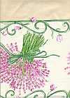 BEIGE54 Bouquet Lavande ecru-rose Streifen